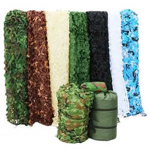 4mx4m 210D Camo Net Tent Bulk Roll Sunshade Mesh Sunscreen for Nets Hunting Cover Camouflage Netting