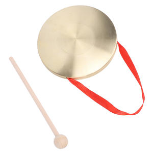 Instrument Gong Tam Tam Gong Instrument de <span class=keywords><strong>percussion</strong></span> traditionnel chinois avec maillet et ruban rouge pour <span class=keywords><strong>festival</strong></span> de mariage - Product Image 2