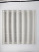 Grille de protection anti-poussière à lamelles fixes avec joint d'étanchéité en caoutchouc pour ventilateur de refroidissement d'armoire électrique