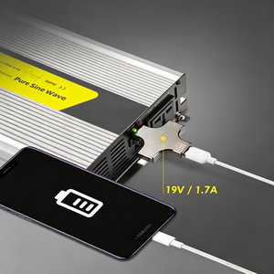 Convertisseur d'ondes sinusoïdales modifiées avec protection contre l'inversion <span class=keywords><strong>de</strong></span> <span class=keywords><strong>polarité</strong></span> <span class=keywords><strong>de</strong></span> la batterie 600W 350W <span class=keywords><strong>24V</strong></span> 48V Convertisseur 220V - Product Image 3