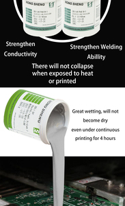 홍성 500g Sn99.3 Cu0.7 T3 T4 T5 20-38um 무연 납땜 페이스트 및 플럭스 전자 제품용 SMD PCB 무세척 납땜 페이스트 - Product Image 6