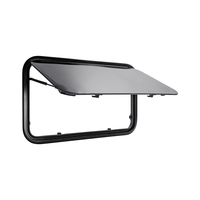 Fenêtre latérale double en verre acrylique pour camping-car avec cadre en aluminium robuste, idéale pour les aventures en plein air dans les camping-cars et les motorhomes