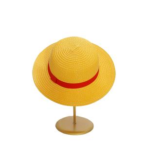 Sombrero de Paja SOLPOP de Luffy, Disfraz de Anime, Sombrero de Paja de Verano para Adultos, Cosplay de Pirata, Accesorios de Cosplay, Sombrero Panamá con Cinta Roja - Product Image 4