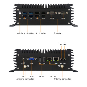Ordinateur industriel de 4e génération <span class=keywords><strong>I5</strong></span> I7, ordinateur de bord industriel, Linux Win 7/10/11 avec RS232, boîtier PC industriel sans ventilateur - Product Image 3