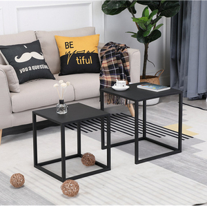 Bàn cà phê vuông kết hợp căn hộ nhỏ góc bàn đơn giản vài cạnh sắt vài đơn giản hiện đại phòng khách nhà sofa nhà - Product Image 4