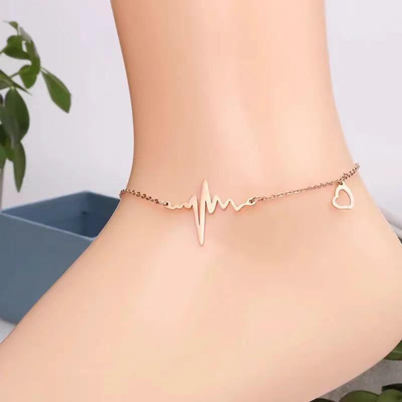 Heartbeat anklet