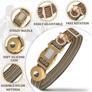 Sinsky Proveedor Mascota Perro Prevención Pérdida Gps <span class=keywords><strong>Dog</strong></span> Tracker Deporte al aire libre Anti-Drop Location Tracking Nylon Airtag <span class=keywords><strong>Dog</strong></span> <span class=keywords><strong>Collar</strong></span> - Product Image 2