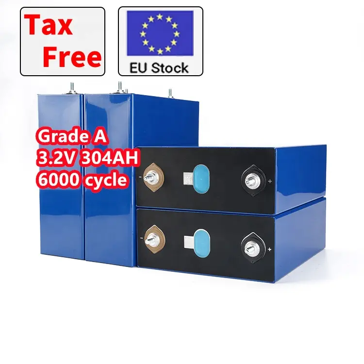 EU Stock 10000 Cycles Rechargeable 280Ah 3.2v Lithium Ion Batteries LiFePo4 24v 48v 105Ah LiFePo4 Battery 304Ah for ESS/EV DIY