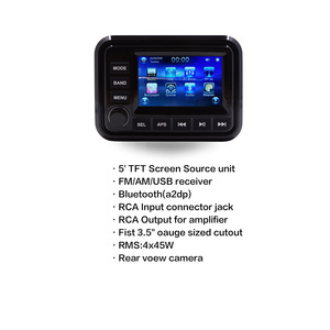 ระบบเครื่องเสียงเรือยอชท์ ATV จอสัมผัส TFT 5 นิ้ว เครื่องเล่น MP5 รุ่น H-303A + ลำโพงกันน้ำ LED ขนาด 6.5 นิ้ว 2 ตัว รุ่น H-065 - Product Image 5