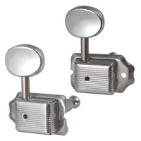 Ensemble de 6 têtes de machines en Nickel de haute qualité, Vintage, pochettes de réglage pour guitare, avec bouton rond