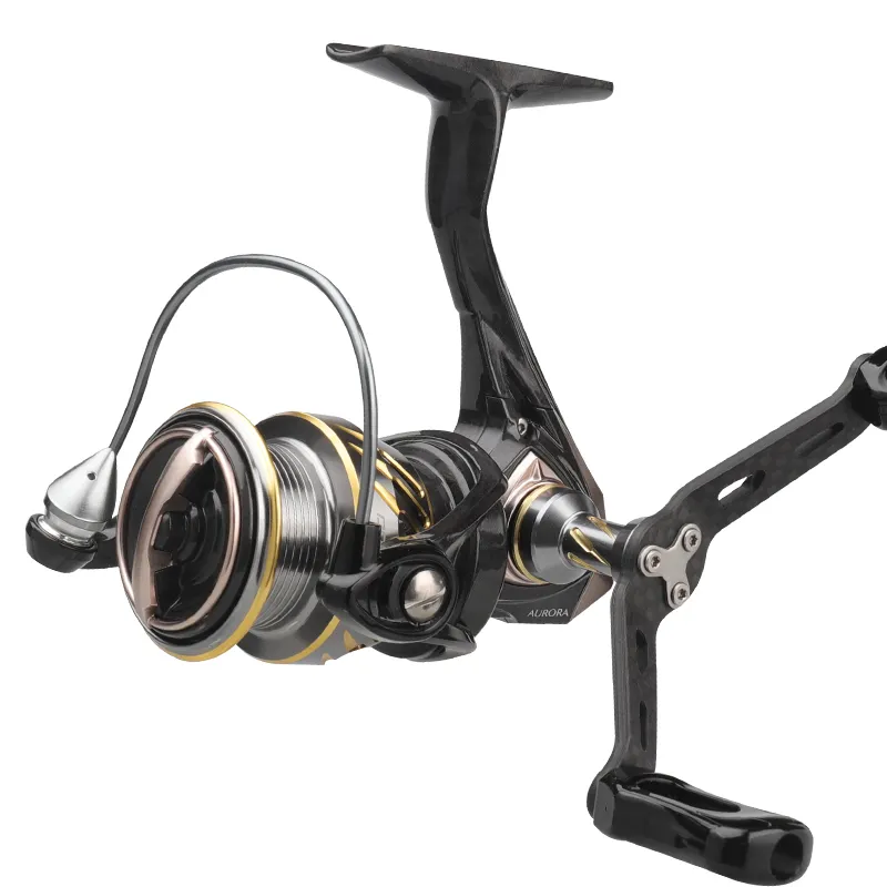 HISTAR gamba bilanciata in fibra di carbonio 7 + 1 BB 5.2:1 High Ratio Long Casting 4.5kg Drag Power Aurora Spinning Fishing Reel