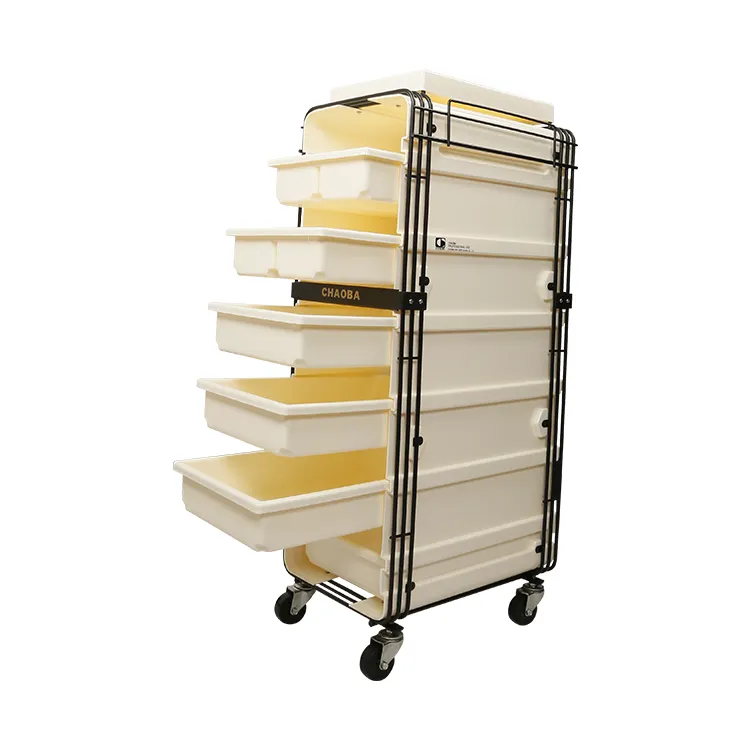 CB-5522 di Plastica Professionale del Salone di Capelli A Mano Trolley Carrello salone di bellezza mobili parrucchiere trolley