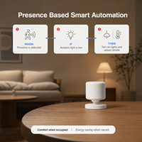 Sensor de Movimiento Inalámbrico 5 en 1 FP310 MmWave/PIR |   Soporte de Succión con Batería Compatible con HomeKit, Alexa y Google Home