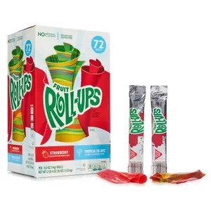 Vrolijke Boerderijen Fruitrolletjes Fruitsmaak Snacks, Variétépakket, 10 Vrolijke Zure Fruitroll-Ups/12 Broodjes Fruitroll-Up Leverancier