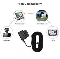 Kabel Charger Mobil OBD, Kit Hardwire OBD Universal untuk Dash Cam, Kabel Adaptor Pengisian Daya USB Tipe-C ke OBD2