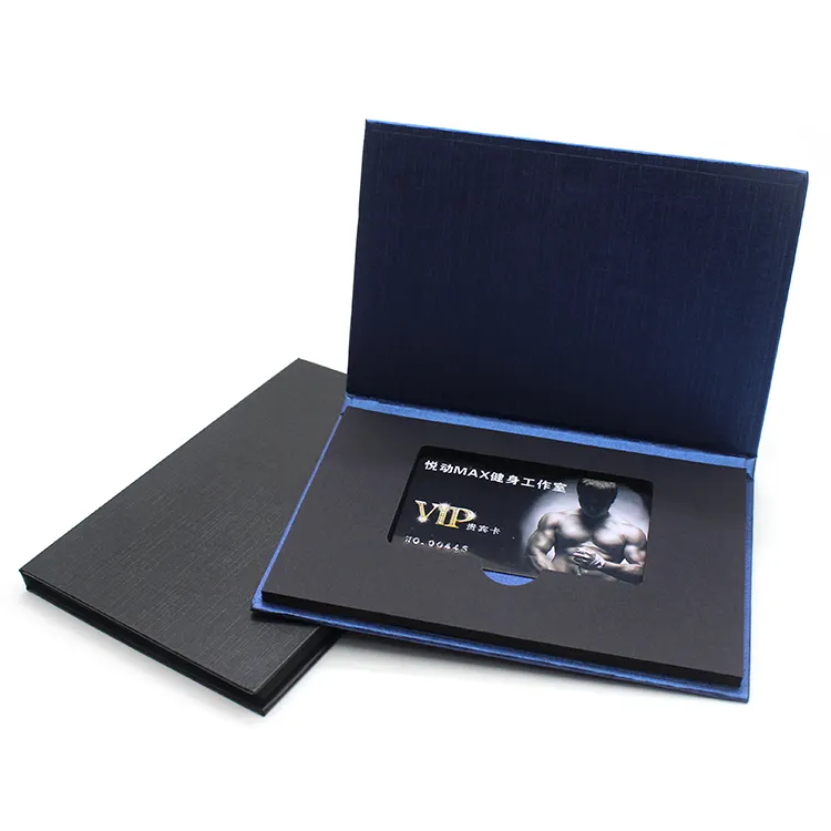 Boîtes d'emballage magnétique en carton avec logo personnalisé, boîtes de cartes VIP avec logo imprimé, boîte cadeau en carton
