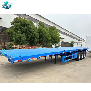 Màu xanh 3 trục 60 tấn <span class=keywords><strong>container</strong></span> Chassis Truck Trailer phẳng hàng hóa Trailer - Product Image 5