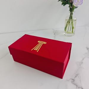 Boîte de rangement magnétique de style <span class=keywords><strong>livre</strong></span> rouge <span class=keywords><strong>bordeaux</strong></span> de haute qualité pour emballage de vin haut de gamme - Product Image 4