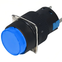 Lampe pilote LED rouge et verte de 16 mm, éclairée, anti-interférence, NLD16O, pour boîtier de commande