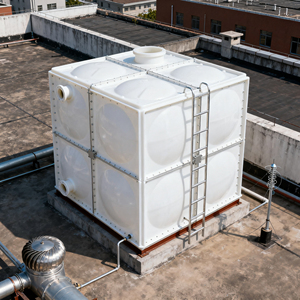 Type de panneau Frp Grp Réservoirs de stockage d'eau Elivated réservoir d'eau en plastique carré <span class=keywords><strong>1000</strong></span> <span class=keywords><strong>litres</strong></span> - Product Image 1