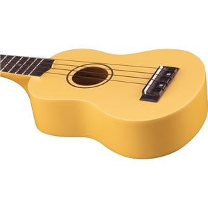 EKO GUITARS- Uku Primo Soprano Ukelele amarillo integrado en Agathis con cuello de caoba acabados de poliuretano de color guitarra diapasón - Product Image 6