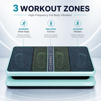 Plateforme vibrante à profil bas pour la maison et les studios de bien-être, machine de fitness multi-vitesses pour l'exercice debout, vente en gros