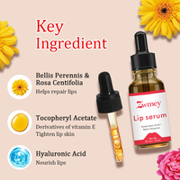 Sérum pour les lèvres repulpant coréen personnalisé, éclaircissant, biologique, naturel, collagène et acide hyaluronique, réparation, sérum pour les lèvres roses