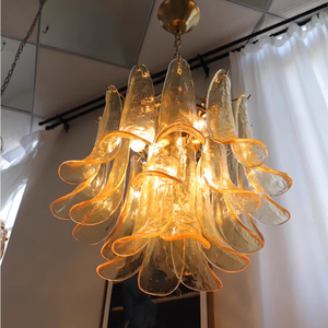 American Retro Vintage Medieval Art <span class=keywords><strong>Glass</strong></span> Chandelier Luxury French-Style para dormitorio Sala de estar Comedor-Disponible Medio - Product Image 3