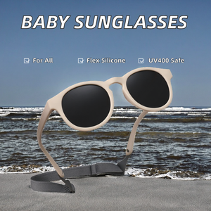 2025 New Children's Silicone <b>Sunglasses</b> 0-3 Year Old Multi-Color UV400 Protection Outdoor Sunshade - Product Image 3