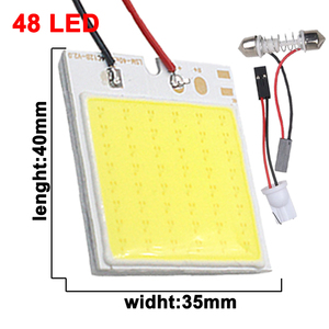 Adaptadores de Luz LED T10 para Vehículos, Lámparas de Panel LED Blancas de 12V, Panel de Luz de Diodo - Product Image 3