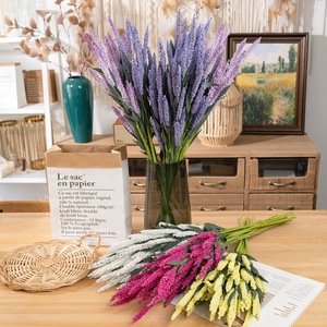 12 Fleurs artificielles en mousse PE Lavande <span class=keywords><strong>Provence</strong></span> pour décoration <span class=keywords><strong>de</strong></span> mariage, fournitures végétales, fleurs simulées, fabricant d'herbes décoratives - Product Image 3