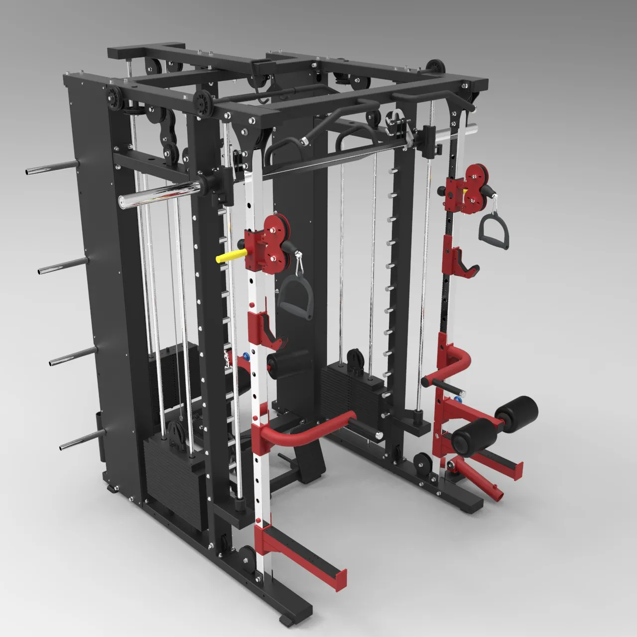 Tutto in una macchina commerciale Multi-funzionale stazione di attrezzature per il fitness crossmax Squat Power Rack casa palestra smith machine