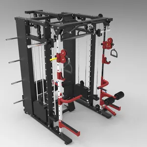 All-in-One-Maschine gewerbliche Multi-Funktionsstation Fitnessgeräte CrossMax Squat Power Rack Heim-Gym Smith-Maschine