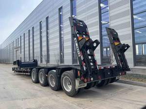 वाहन मास्टर 150 टी स्टील हाइड्रोलिक रैंप विस्तार करने योग्य कम बिस्तर वाले कम बिस्तर वाले लबॉय सेमी-ट्रेलर ट्रेलर - Product Image 3