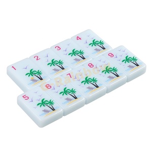 Mới duy nhất lớp UV Logo mAh Jong thiết lập Mỹ mahjongg in ấn mô hình mahjong gạch tùy chỉnh - Product Image 3