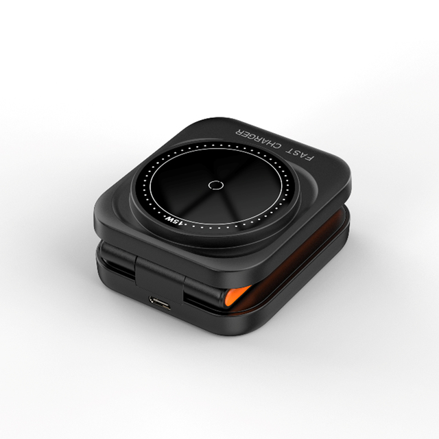 Hot Selling Efficiently Multiple Charging Modes 3-in1 10W 15WFast Charger Magnetic Wireless Charge Simultaneously With Holder
