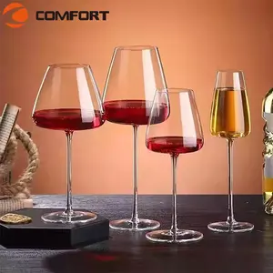 Wijnglas Leverancier Transparant Rode Wijn Glas Hot Verkoop Hoge Kwaliteit Custom Afdrukken Wijn Glazen In Alle Maten Pc 100Ml 200Ml