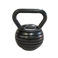 Musculation Logo personnalisé Haltérophilie Kettlebell réglable de 18kg pour des entraînements polyvalents