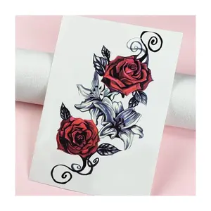 Free Samples Sexy Water Transfer Fake Men Women Back Neck Arm Leg Shoulder Makeup Temporary Tattoos Tattoo Sticker