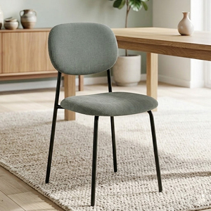 Échantillon Gratuit - <span class=keywords><strong>Chaise</strong></span> de Salle à Manger Moderne de Luxe Nordique Contemporaine avec Pieds en Métal Rembourrés et Dossier en Velours pour <span class=keywords><strong>Cuisine</strong></span> - Product Image 1