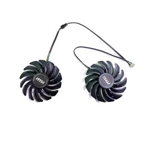 พัดลม GPU ขนาด 87 มม. รุ่น PLD09210S12HH สำหรับการ์ดจอ <span class=keywords><strong>Msi</strong></span> Radeon Rx <span class=keywords><strong>5600</strong></span> <span class=keywords><strong>Xt</strong></span> 5700 5700 <span class=keywords><strong>Xt</strong></span> Mech - Product Image 2