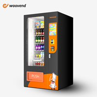 Máquina Expendedora de Bebidas Refrigeradas al por Mayor, con Soporte para Pago con Tarjeta de Crédito y Efectivo, OEM/ODM, Máquina Expendedora Personalizada de Alimentos, Snacks y Bebidas