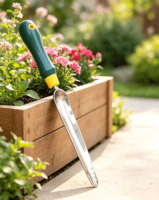 Sarcloir manuel étroit en acier inoxydable avec manche en PP durable et antirouille, outil de transplantation et de désherbage pour le jardin et l'élimination des crevasses de pots