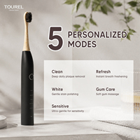 Brosse à dents électrique personnalisable avec logo, écologique, biodégradable, avec poils de sonnette, poils de sanglier ou poils de cheval en bambou en option