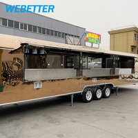 Remorque de restauration mobile WEBETTER sur mesure, entièrement équipée, pour café, hamburgers, hot-dogs, pizzas, avec cuisine complète