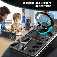 Coque de téléphone 2-en-1 avec support rotatif à 360 ° pour Tecno Camon 40 30 20 19 18 Pova 6 5 4 Spark Go 10 9 Neo Pro