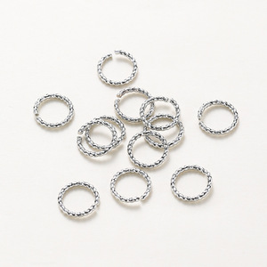 <b>Copper</b> Plated Twisted Open Jump Rings For <b>Bracelet</b> Making Chain Shape Jewelry Findings 14k 18k Gold Platinum Finish - Product Image 1