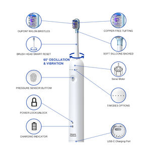 Cepillo electrico Relish Vibrosonic brosse à dents 60 balayage vague brosse personnalisée dents brosse à dents électrique brosse à dents électrique - Product Image 6