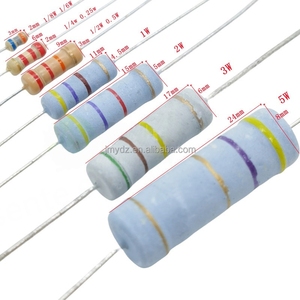 Résistance à film métallique 1/4W 1/2W 1W 2W 3W 5W, résistance 0,25W, résistance à anneau coloré de précision 1% 5%, 1 Ohm Ω R 1M 1K - Product Image 4