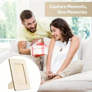 ภาพไม้กรอบ A1โมเดิร์น40ชิ้นขนาด12X18ออกแบบมาสำหรับวางบนโต๊ะในแนวนอนสำหรับการแสดงบนโต๊ะทรงสี่เหลี่ยมผืนผ้างานฝีมือที่ยังไม่เสร็จ - Product Image 4